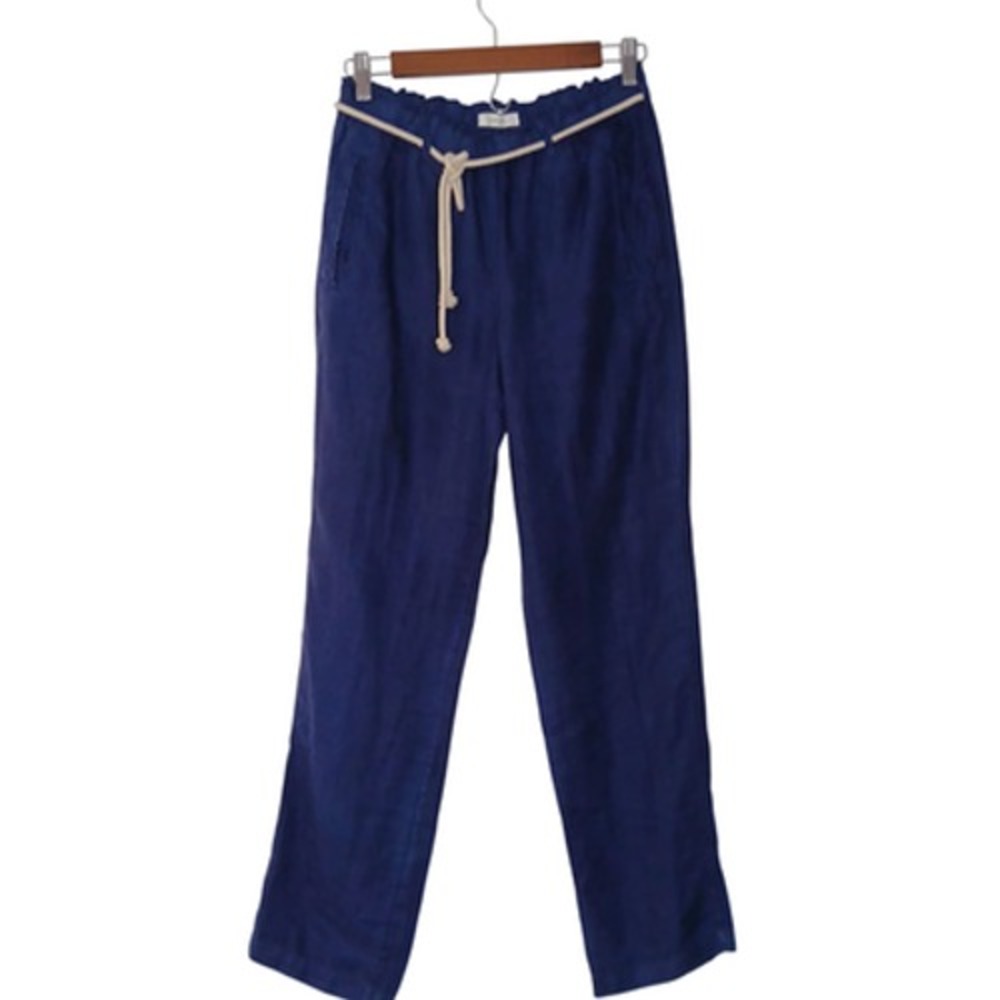 C&C CaliforniaPants Womens XS Linen Drawstring Waist Casual Summer Beach Relaxed